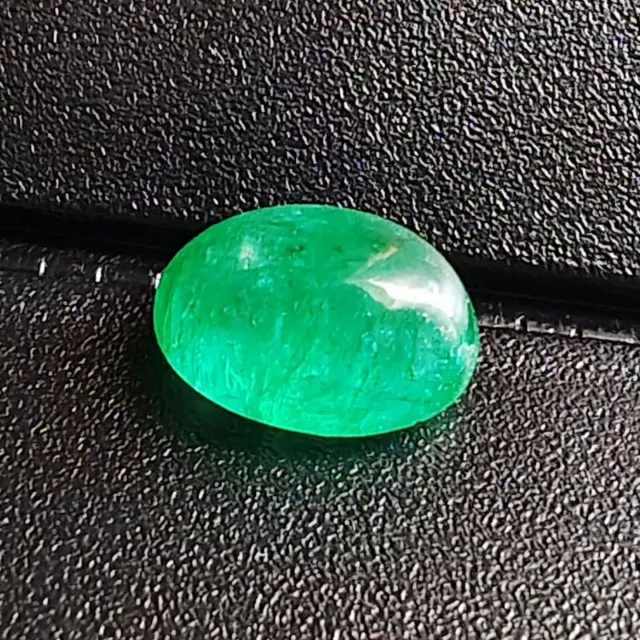 6.0 Ct Certified Natural Beautiful Cabochon Colombian Emerald Loose Gems Y-015