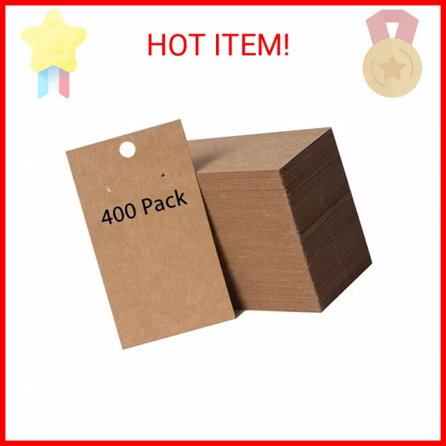 400 Pack Earring Cards - Earring Display Cards - Custom Earring Cards for Earrin