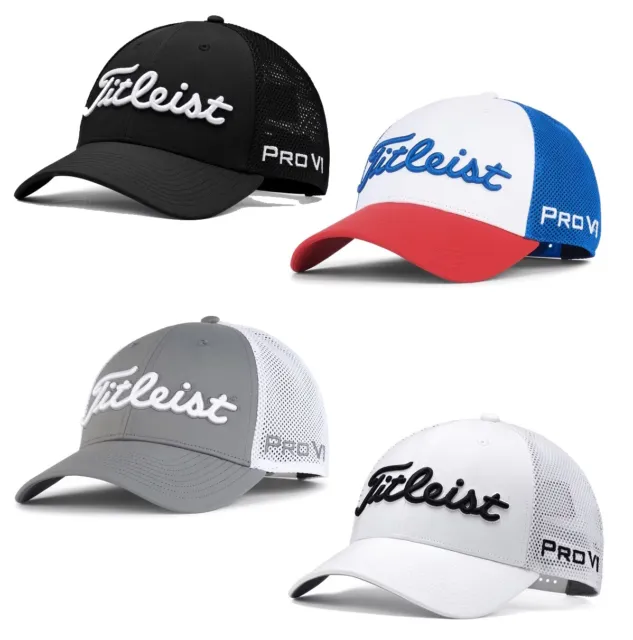 Titleist Tour Performance Mesh Hat - TH22ATPM-001 - Black/Black/White - 2023