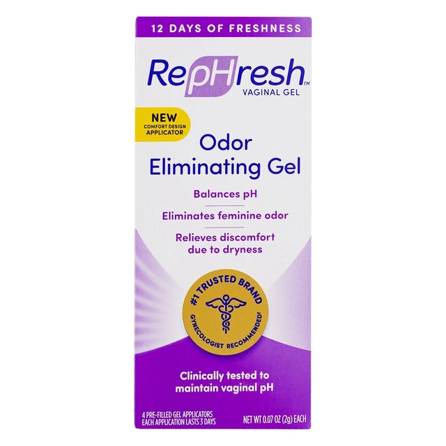 Gel vaginal eliminador de olores RepHresh - 4 unidades caducidad 6/23 lote de 2