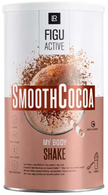 LR Cocoa Shake FIGUACTIVE Smooth - 496g - NUOVO / IMBALLO ORIGINALE (85,80 €/kg)