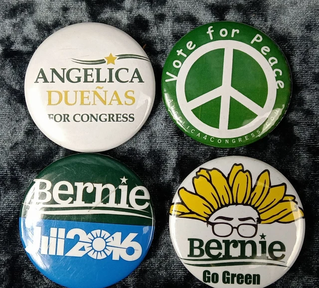 Bernie Sanders / Green Party 2016 Political Buttons 4 - FREE SHIPPING