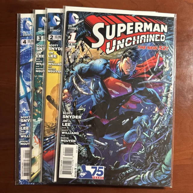 DC Comics SuperMan Unchained #1 #1 #2 #3 #4The New 52 Lot (4) Make Offer