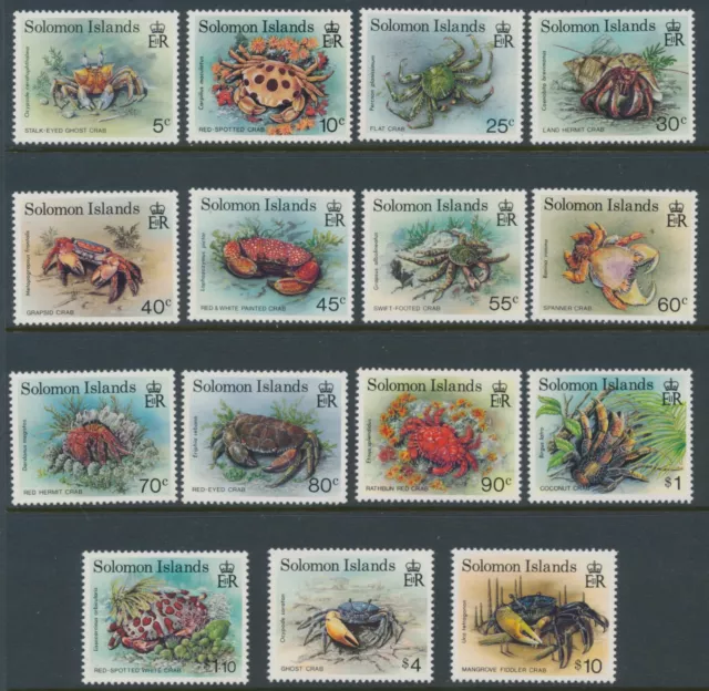 Solomon Islands 1993 Crabs SG 752-766 Sc 733-747 MNH Full set 15