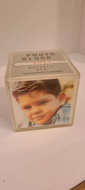 Vintage Instamatic Photo Cube Holds 6 Pictures 1970's Photo Cube