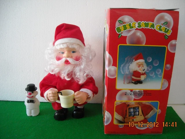 Macchina Bolle Di Babbo Natale – Giocattolo Elettrico Con Luci, Musica E Effetti Sonori – Per Feste E Regali Di Natale