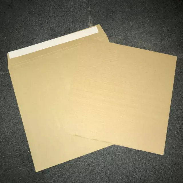 100 12" + 100 7" BROWN RECORD MAILERS + FREE STIFFENERS +24hDEL