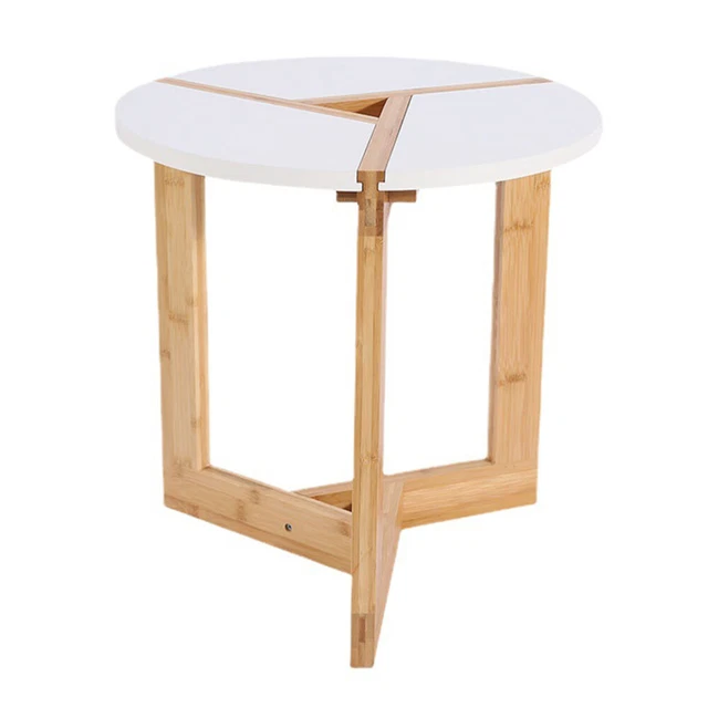 Comodino comodino per comodino in legno rotondo: supporto per comodino nordico per