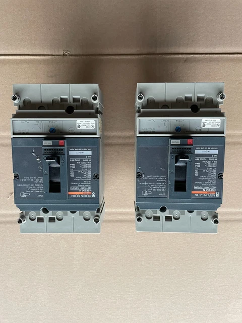 Merlin Gerin NSF250N Compact Circuit Breaker w/ Stabs 225A 600Y/347V 3P 3PH NSF Merlin Gerin NSF250N Compact Circuit Breaker w/ Stabs 225A 600Y/347V 3P 3PH NSF