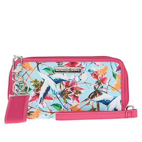 Samantha Brown To Go Zip Around Wallet Tropical Garden NEW with TAGS
