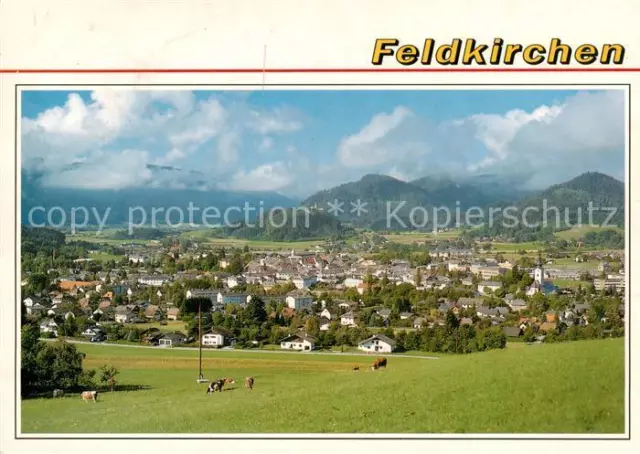 73856086 Feldkirchen_Kaernten Panorama Blick ueber die Stadt gegen Sueden Feldki