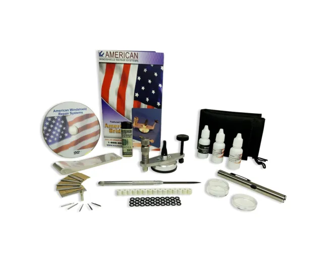 Windshield Repair Kit - American Essentials Professional Windshield Rock Chip...