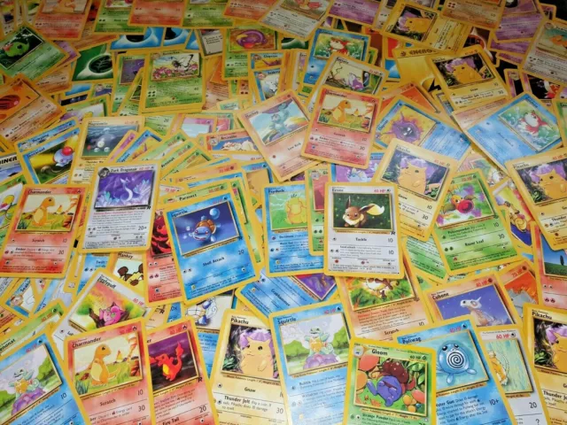 5-100 Pokemon Cards Old WOTC Bundles - Base, Jungle, Fossil, Team Rocket ETC..