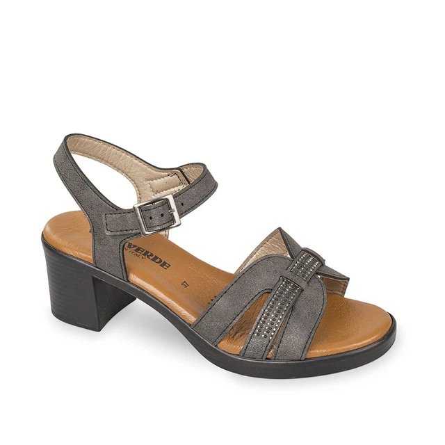 Sandali Donna Valleverde In Pelle, Modello 55602 - Tacco A Zeppa, Cinturino Posteriore, Colori Ghiaccio O Beige