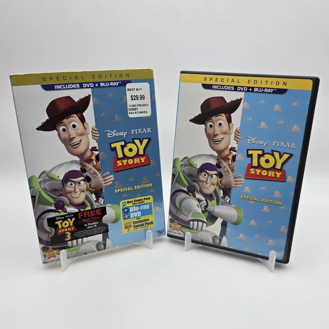 TOY STORY (BLU-RAY/DVD, 2010, 2-Disc Set, Special Edition DVD/Blu