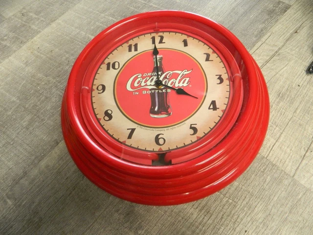 coca cola wall neon clock-not working
