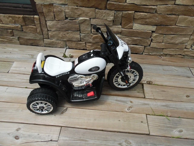 3 Wheel Mini Police Motorcycle Battery Powered Ride Replacement battery/charger
