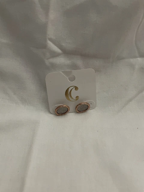 Charming Charlie Earrings Rose Gold And Silver Tone NWT