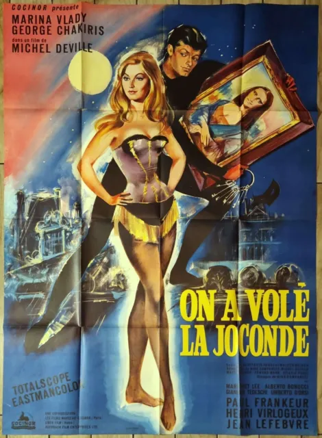 Affiche cinéma originale On a volé la Joconde/Michel Deville - 1966 115x155 cm