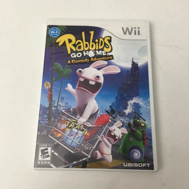 RABBIDS GO HOME (Nintendo Wii Game, 2009) Complete w/ Manual. £10.36