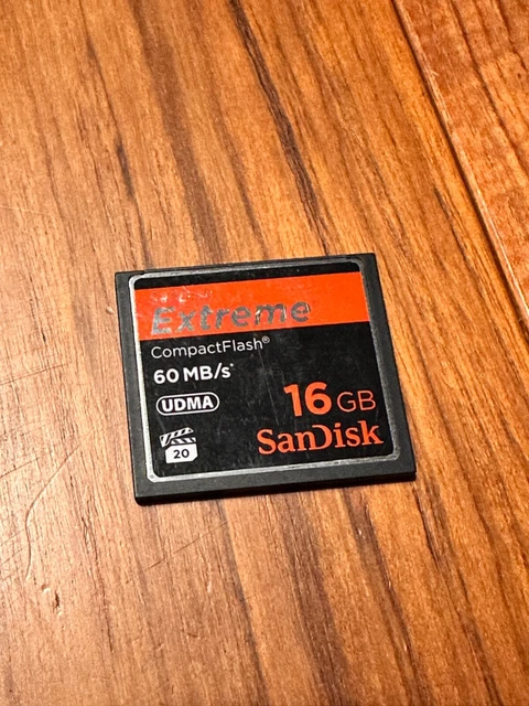 Tarjeta de memoria Sandisk Extreme 16 GB/s UDMA CF compactflash