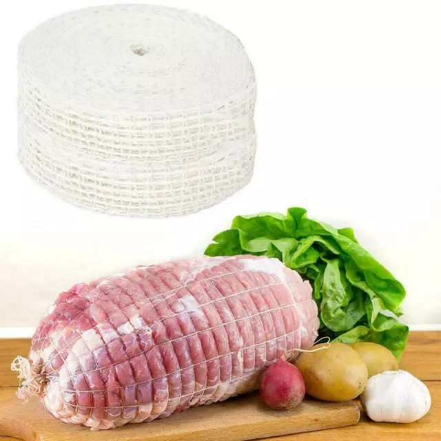 ​​Elastic Meat Wrap Netting 1/3/5 Meters White Butcher/Chef/Hunter Cooking Mesh