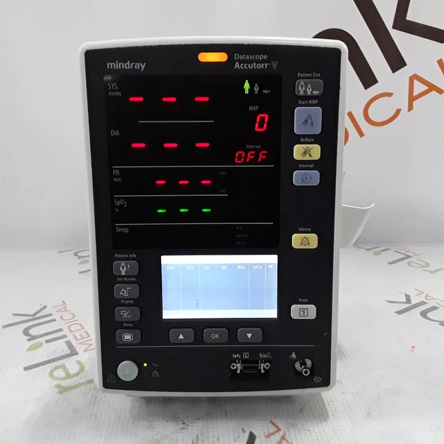 Mindray Medical Datascope Accutorr V Vital Signs Monitor