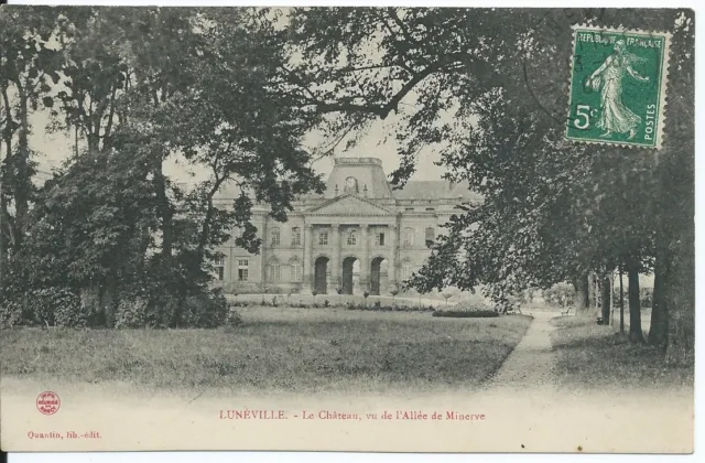CPA 54 - LUNEVILLE - Le Château vu de L'Allée DE Minerve