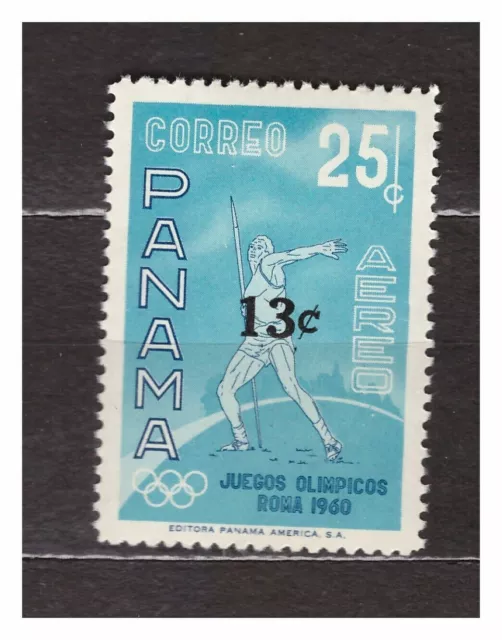 Panama 1966 MNH Athletics 13c On 25c Langzeitaufenthalt 1v 37276