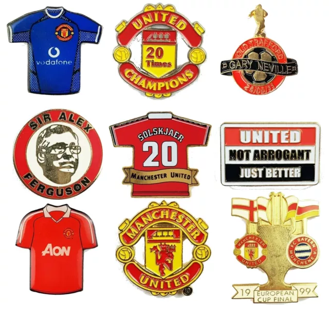 Manchester United Football Pin Badge Metal Enamel Man Utd Club Team Crest