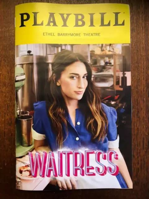 Sara Bareilles playbill Waitress Broadway NYC 2021