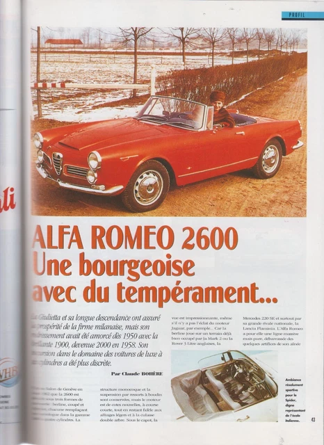 Auto Alfa Romeo 2600 collezione
