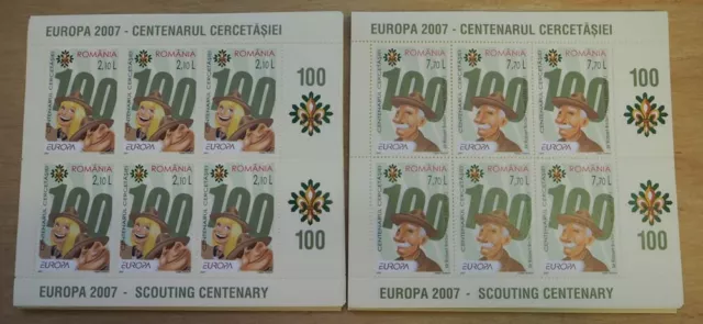 2007 Rumänien; 200 Serien Pfadfinder, **/MNH, MiNr. 6190/91, ME 1400,-
