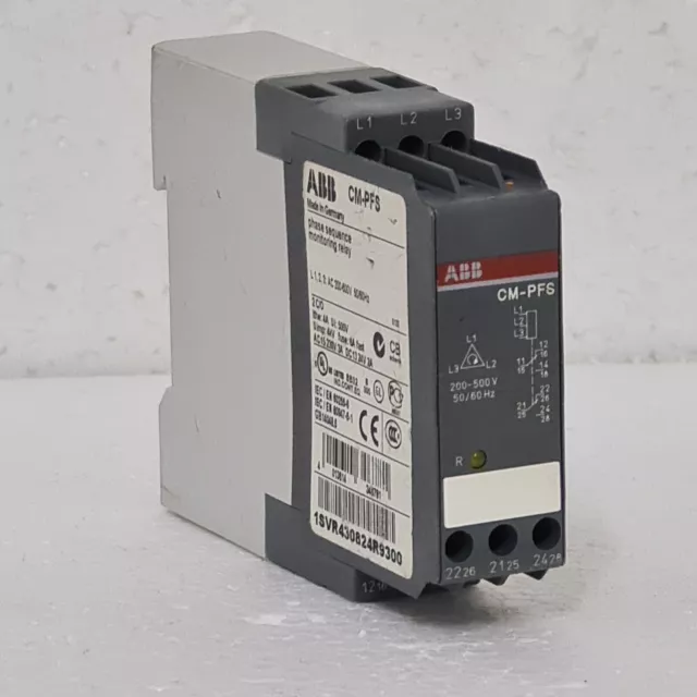 Relais de surveillance de séquence de phases ABB 1SVR430824R9300 CM-PFS