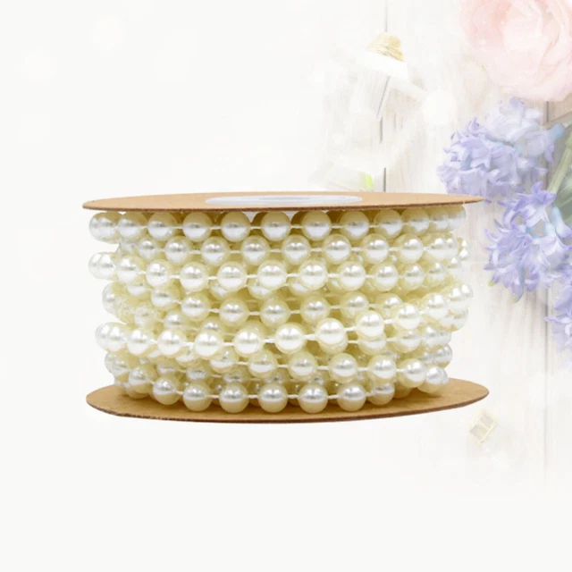6 MM Pearl String Roll Wedding Centerpieces Garland Wedding Decor Cotton Thread