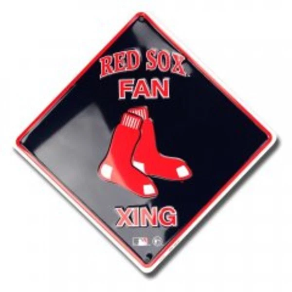 Boston Red Sox Xing Metal Parking Sign - XS67039