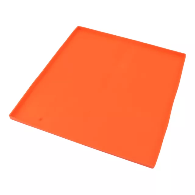 (17in Orange)Duty Silicone Grill Cover Griddle Mat Rectangular Surface Sealing