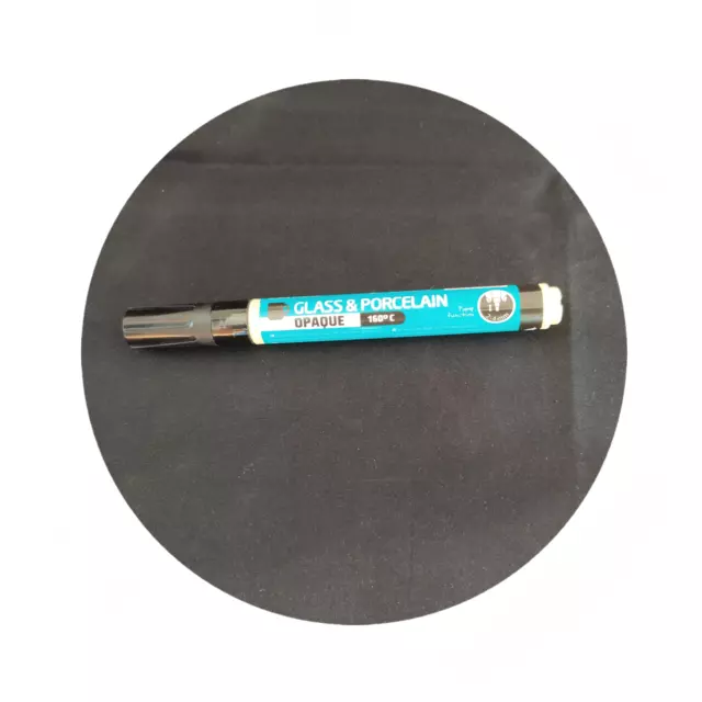 Glas & Porzellanstift 2 - 4 mm Spitze schwarz blickdicht anbacken bei 160c am Ofen CR53