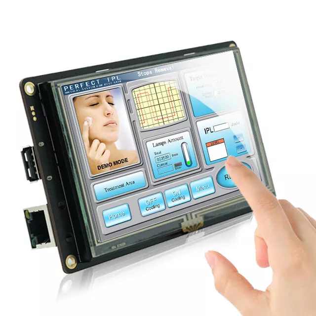 Enhanced LCD Display Module with Program + Touch Screen for Equipment Control