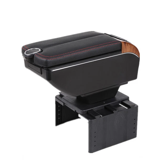 US 7-USB Charging Car Dual Opening Armrest Box Central Console Cup Holder