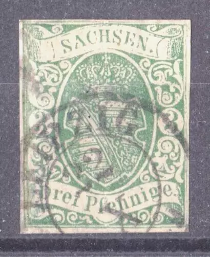 AD Sachsen 1863, Mi 2IIa gest. Leipzig 22. X.