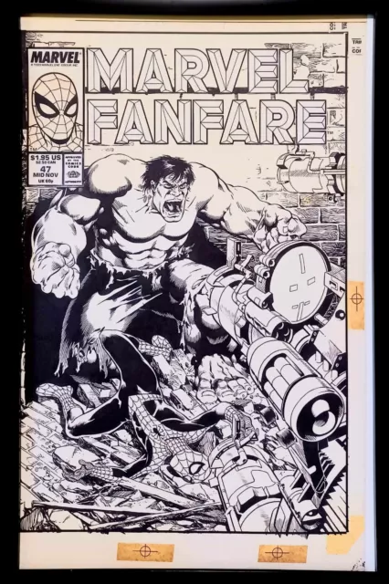 Marvel Fanfare #47 Michael Golden 11x17 FRAMED Original Art Poster Print Comics
