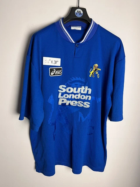 VINTAGE 1996 1997 Millwall Home Original Football Shirt ASICS