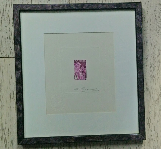 Karen Tual La Fete Dans La Cour リトグラフ LITHOGRAPHIE LA FETE Dans La Cour Karen Tual N° 9/200 EUR 90