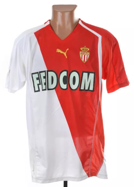 As Monaco France 2004/2005 Home Football Shirt Jersey Puma Size L Adult