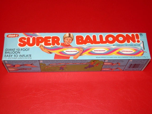 Vintage Original WHAM-O GIANT 10 FOOT SUPER BALLOON MIB Old Store Stock MINT NOS