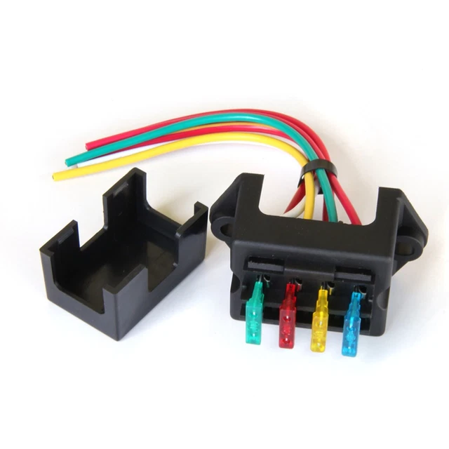 Kit De 2 Adaptateurs Fusible à Double Fente (piggyback) - Pour Ajouter Un Circuit électrique Dans La Voiture, Camion, Bateau