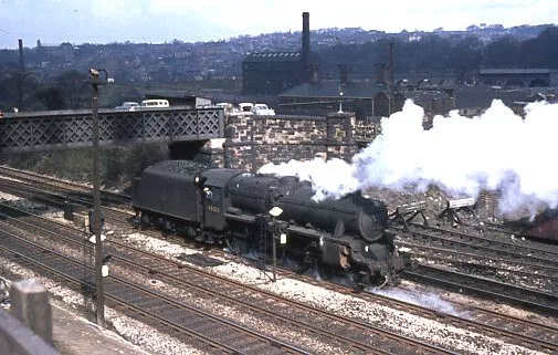 Original colour slide of 45302 LMR Black 5 steam loco