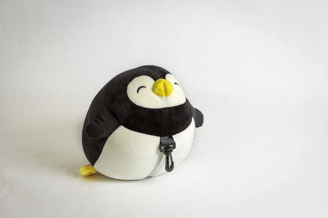 Moaly Penguin Travel Pillow Zip and Flip U Shaped Head Support Neck Comfort