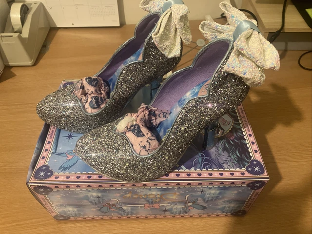 IRREGULAR CHOICE CINDERELLA Light Up Heel Size 6 with Box 160.00